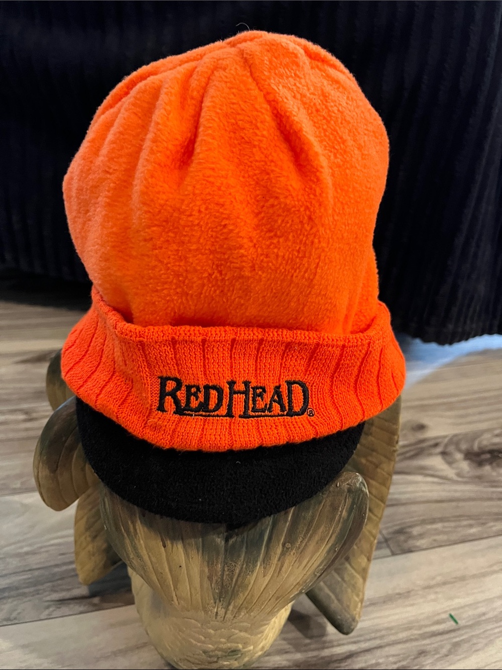 🌻3/$15 Youth Orange Redhead Brim Knit Hat